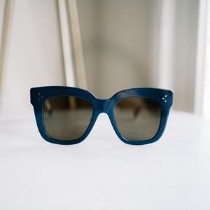 Celine Sunglasses 41444S Kim 0GQ QS BLUE NAVY SQUA